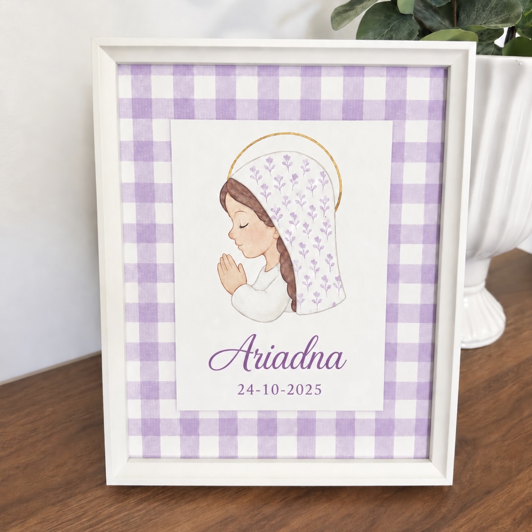 Lámina Virgen Infantil Personalizada - Imagen 4