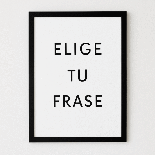 Lámina Personalizada con Frase en Tipografía Moderna Minimalista - Imagen 3
